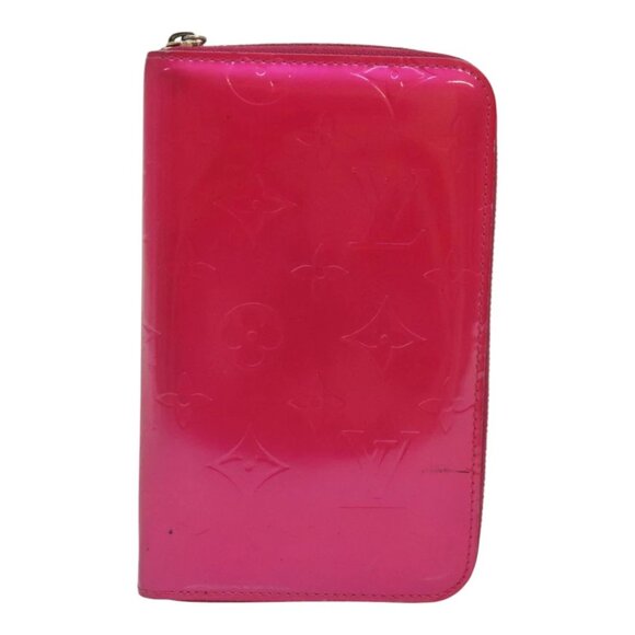 LOUIS VUITTON Monogram Vernis Eldridge Wallet Fuchsia Pink M91240 LV Auth 93651 - Picture 1 of 16